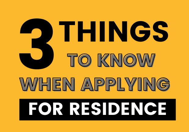 3 Things to be aware of when applying for Residence Preview